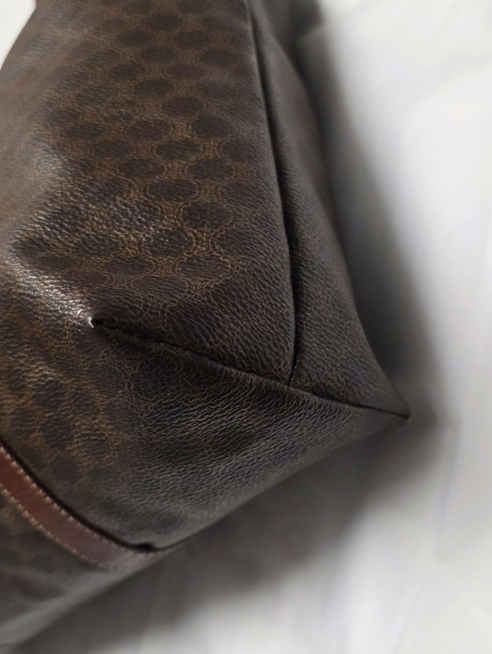 CELINE Macadam Brown Tote Shoulder Bag - Picture 12 of 12